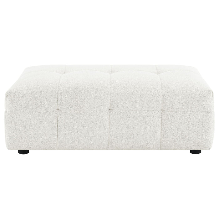 Sooke - Rectangular Ottoman - Off White