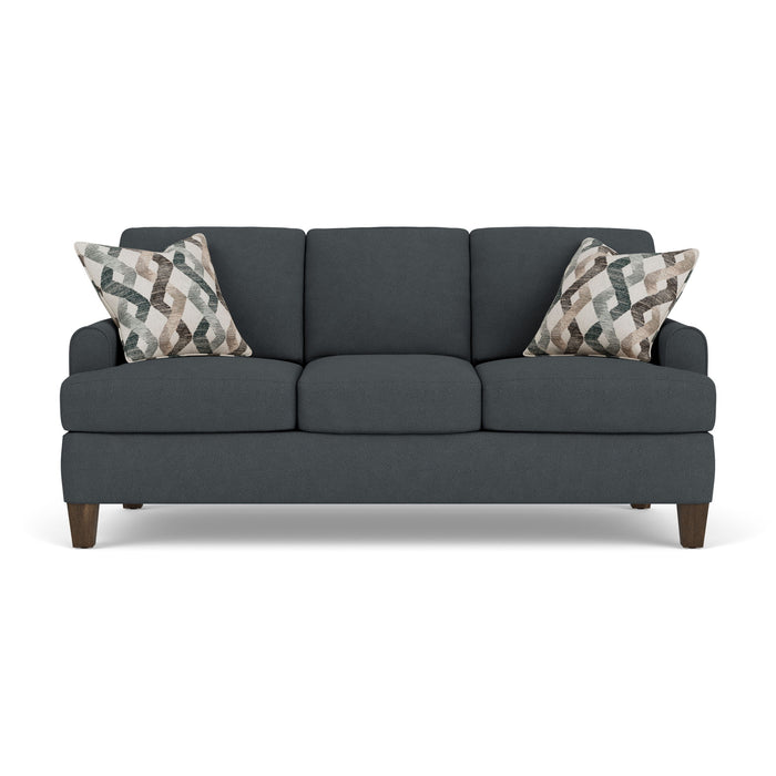 Moxy - Fabric Sofa, T-Shaped Seat Cushion, Rounded Mailbox Arms