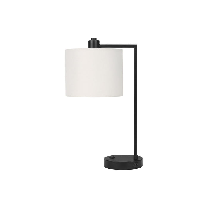 Lighting, Table Lamp, USB Port Included, Modern - Black / Cream