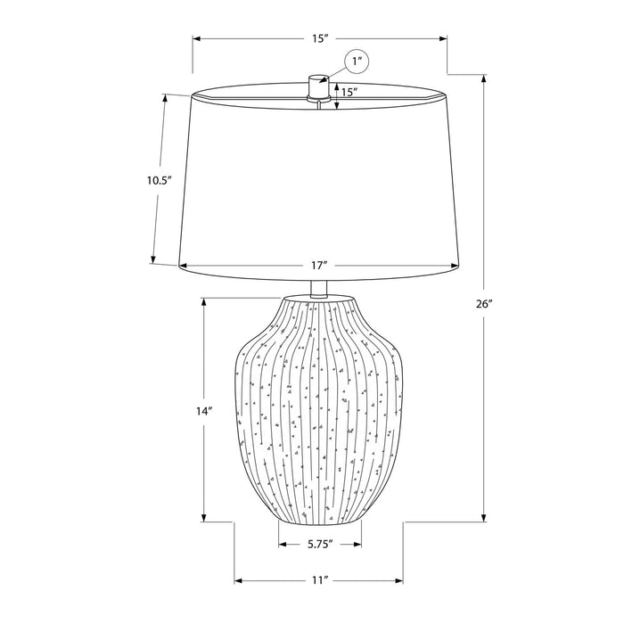 Lighting, Table Lamp, Ceramic, Transitional - Cream