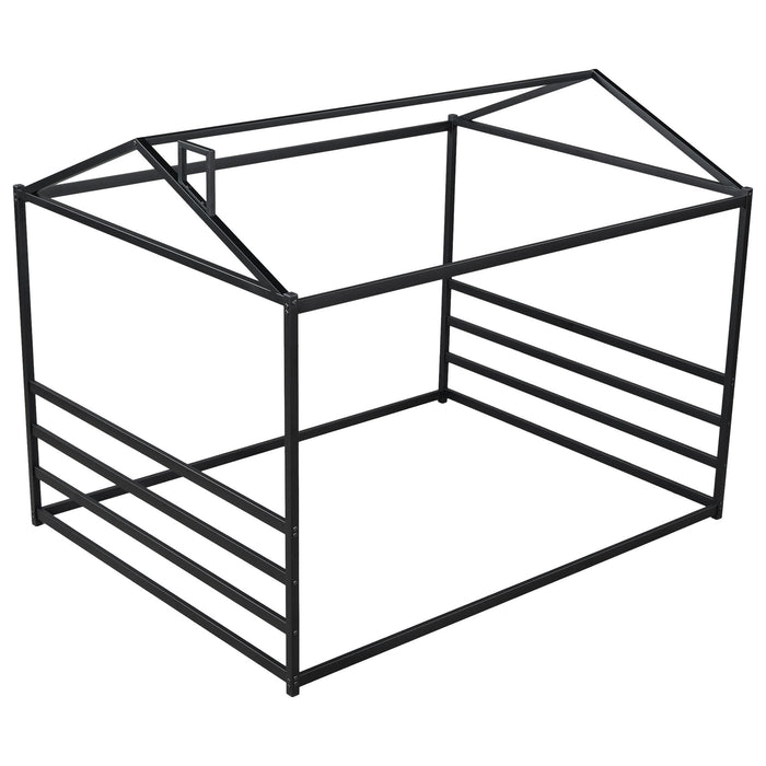Metal House Shape Platform Bed