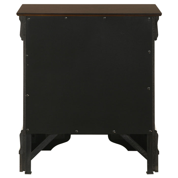 Demetra - 2 Drawer Nightstand - Cappuccino