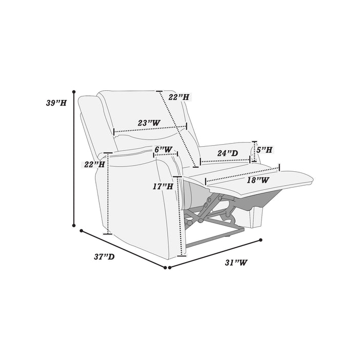 2 Piece Living Room Set With Loveseat And Recliner