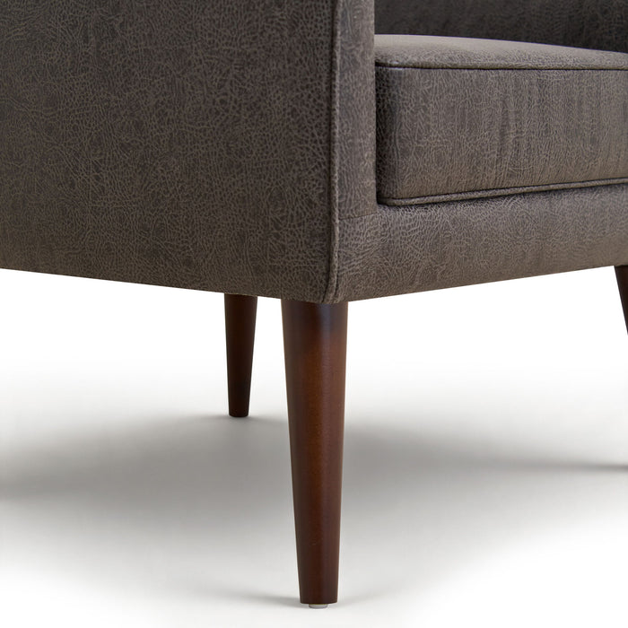 Leisure Chair With Curved Backrest