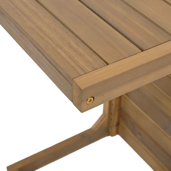 Aluminum Outdoor C - Shaped Side Table For Patio