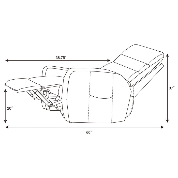 Royston - Upholstered Power Lift Recliner With Remote Comfort - Black