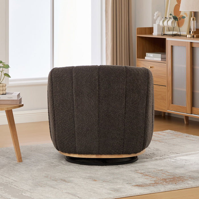 360° Swivel Upholstered Barrel Chair