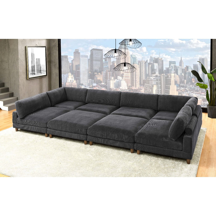 Modern Modular Sectional With Adjustable Back Support