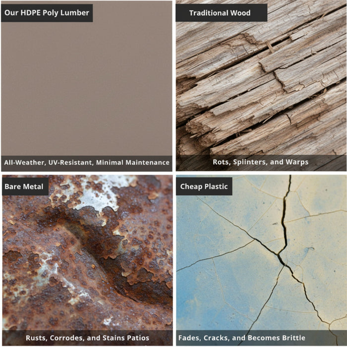 All Weather Patio Dining Chairs (Set of 2)