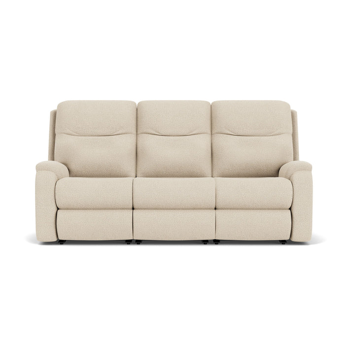 Penn - Transitional Fabric Power Reclining Sofa With Power Headrests & Lumbar