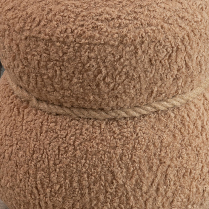 Snowman Stool With Cushion And Solid Wood Frame