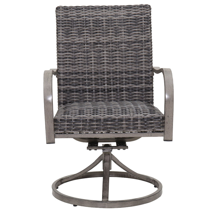 Outdoor Swivel Dining Chair (Set of 2) - Gray