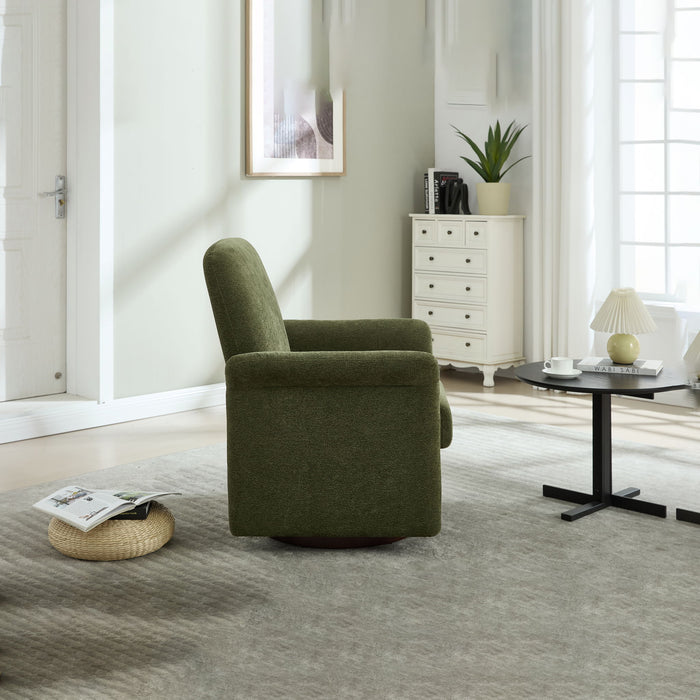 Modern Swivel Barrel Accent Chair With Base