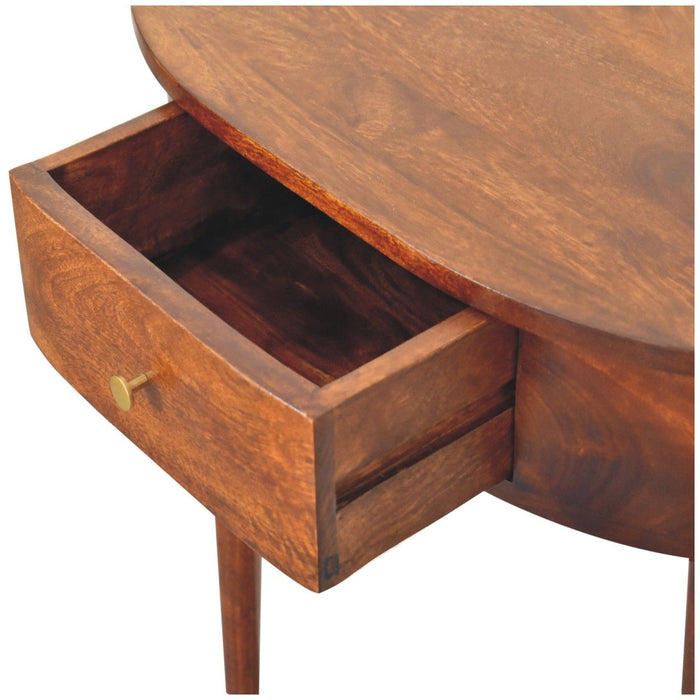 Backless Mounted Console - Brown
