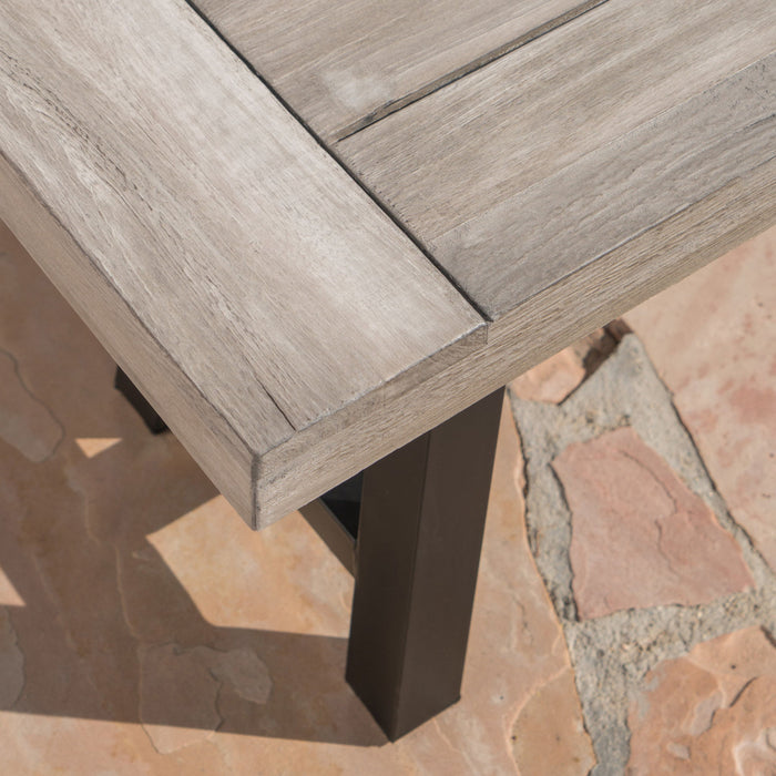 Tranquilizer - Outdoor Acacia Wood Bench With Slat Panel Design