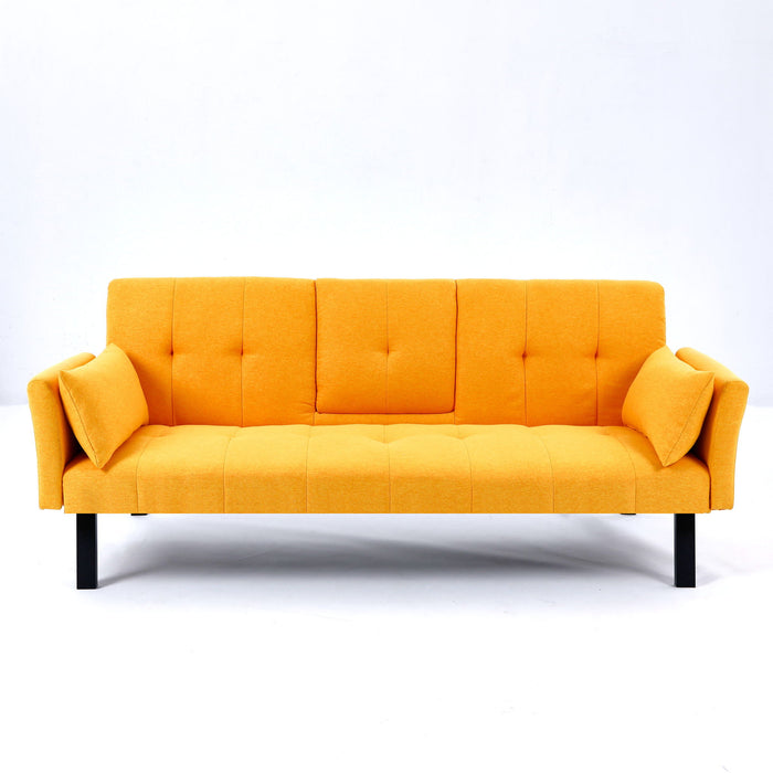 Sofa Bed With Foldable Design And Cup Holder