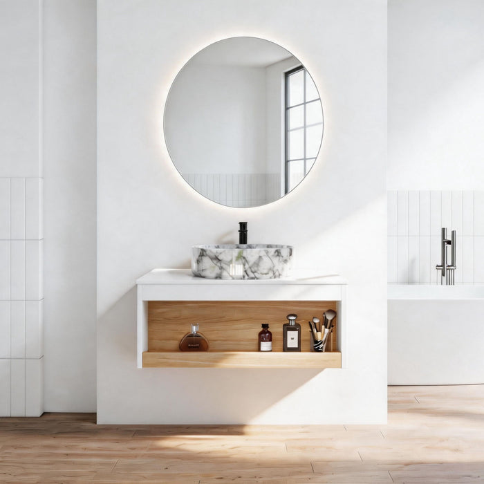 Floating Bathroom Vanity With Vessel Sink
