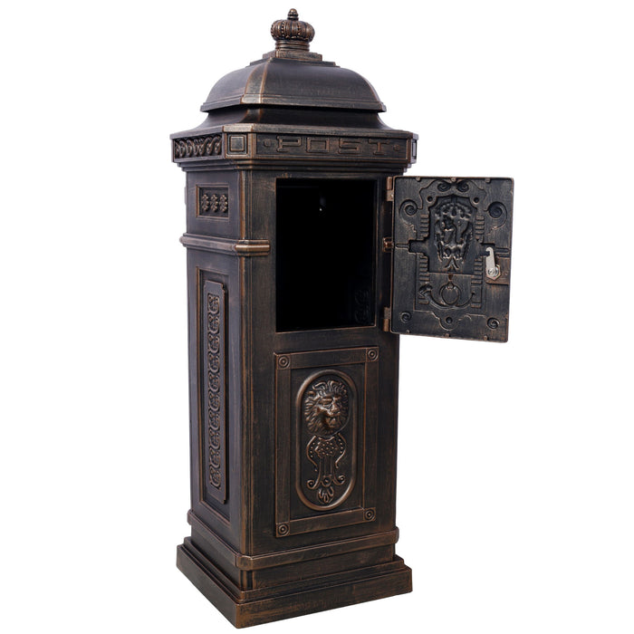 Mailboxs Residential Large-Capacity Letter Box, Rainproof Postbox Statue