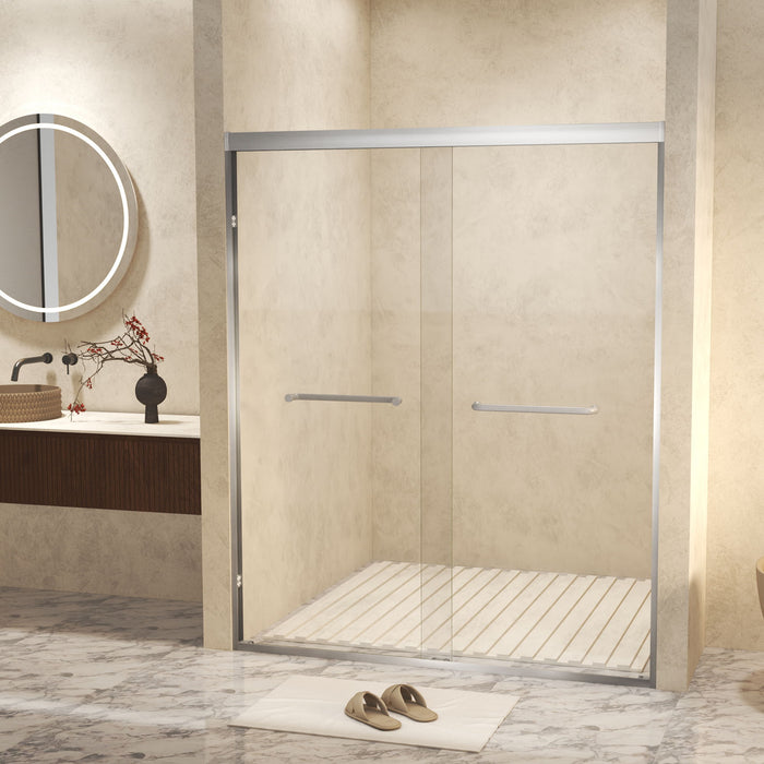 Double Sliding Shower Door With Explosion Proof Film