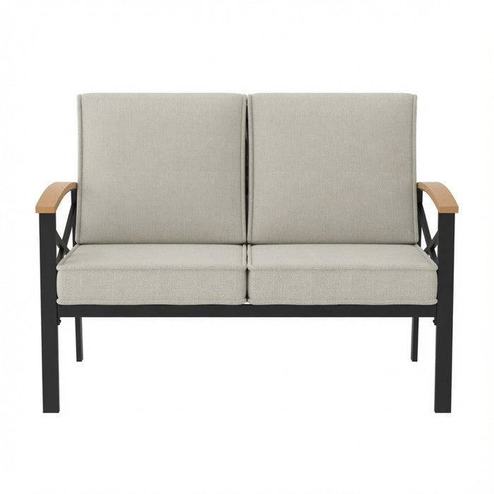 Outdoor Loveseat With Washable Cushions
