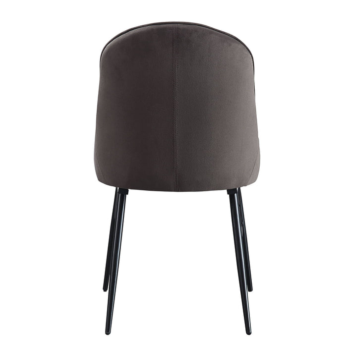 Abraham - Side Chair (Set of 2) - Black / Dark Gray
