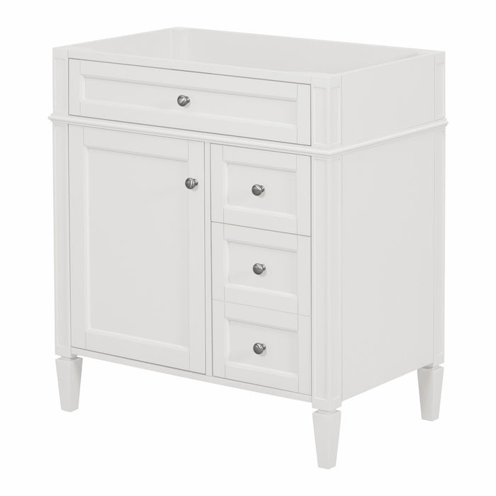 Bathroom Vanity With 2 Drawers And Tip-Out Drawer, Storage Cabinet