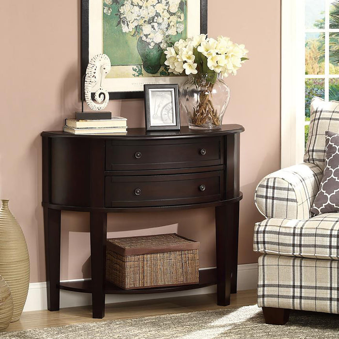Demilune - Shape Console Table - Brown