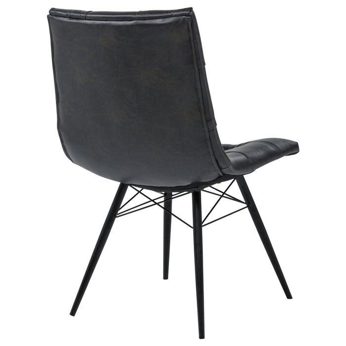 Tufted Back Dining Chairs (Set of 4) - Black