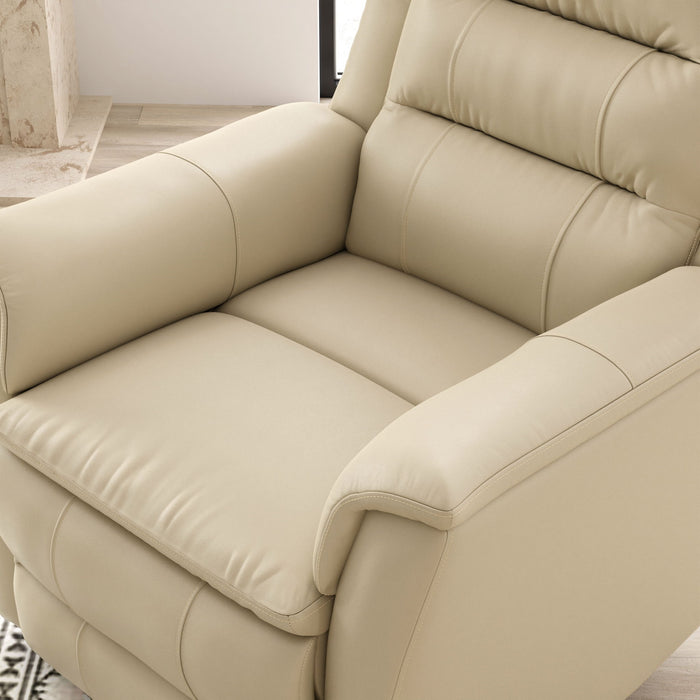 Swivel Recliner With Manual Adjustable Footrest