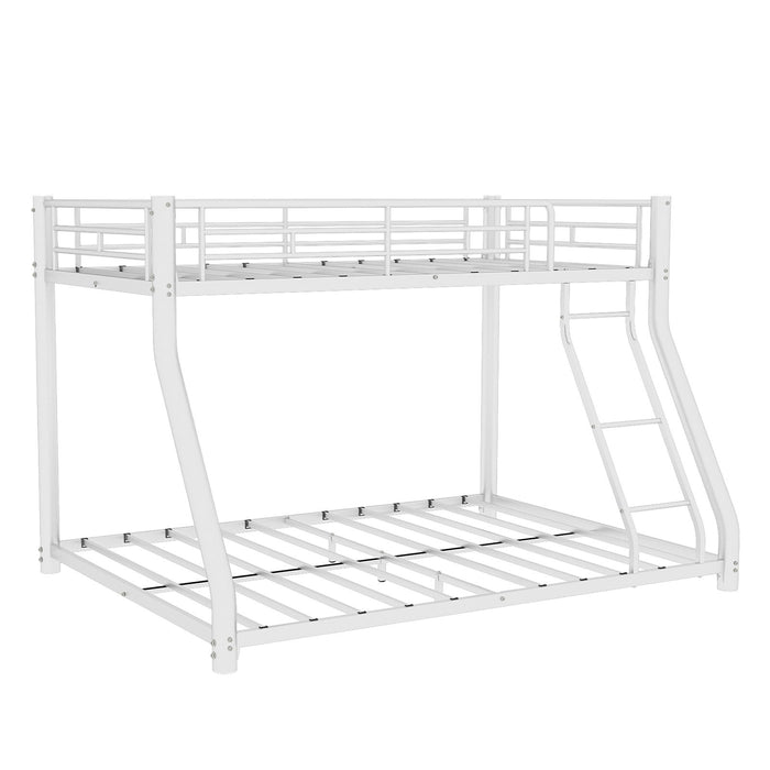 Twin Over Full Bunk Bed - White