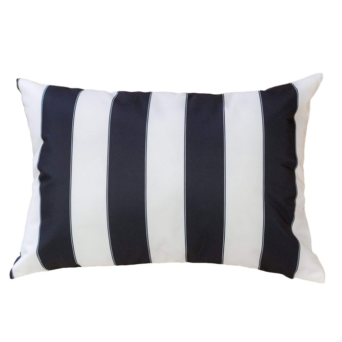 Horizon - Stripe Pillow Outdoor & Indoor - Black