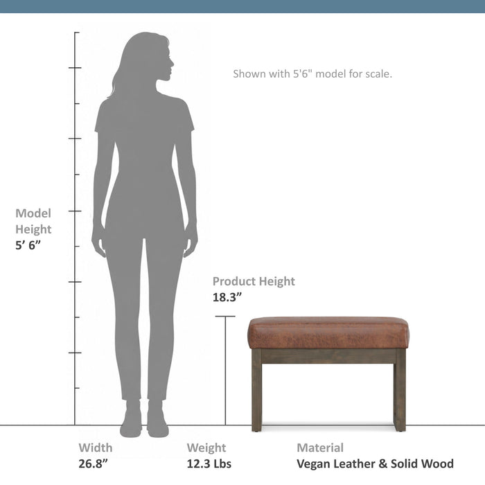 Milltown - Upholstered Ottoman Bench