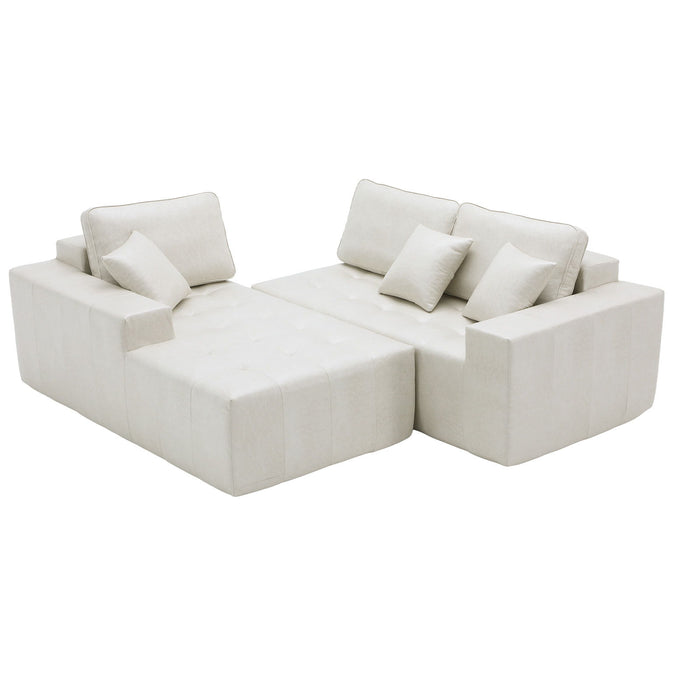 L - Shaped Corner Chaise Sofa Bed