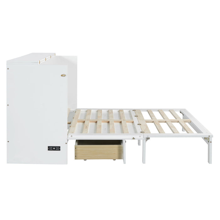 Murphy Bed With Large Drawers