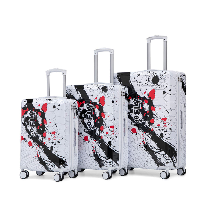 3 Piece With Combination Lock And Silent Wheels