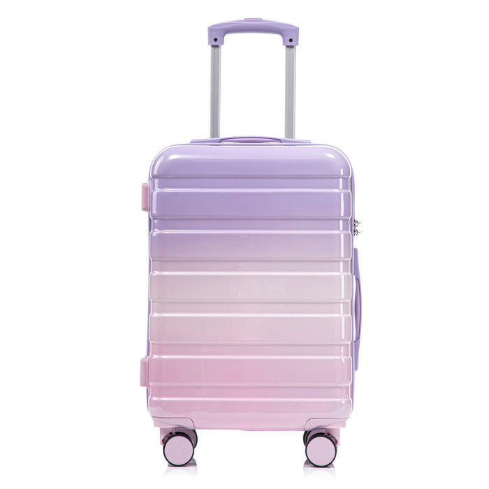 Luggage Set 14" / 20" With Combination Lock And Cosmetic Case