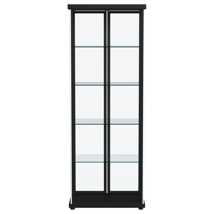 Nevra - 4 Shelf Display LED Curio Cabinet
