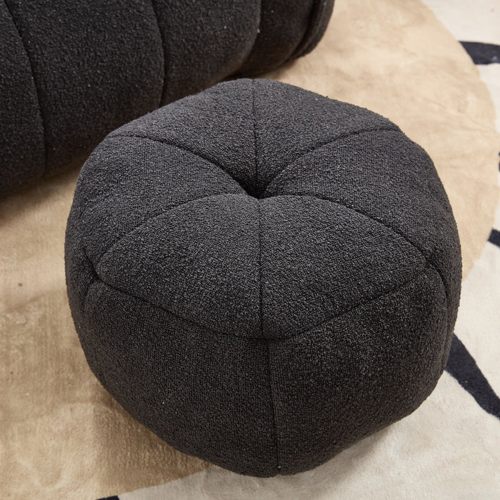 Soft Chenille Bean Bag Chair With High Resilient Foam