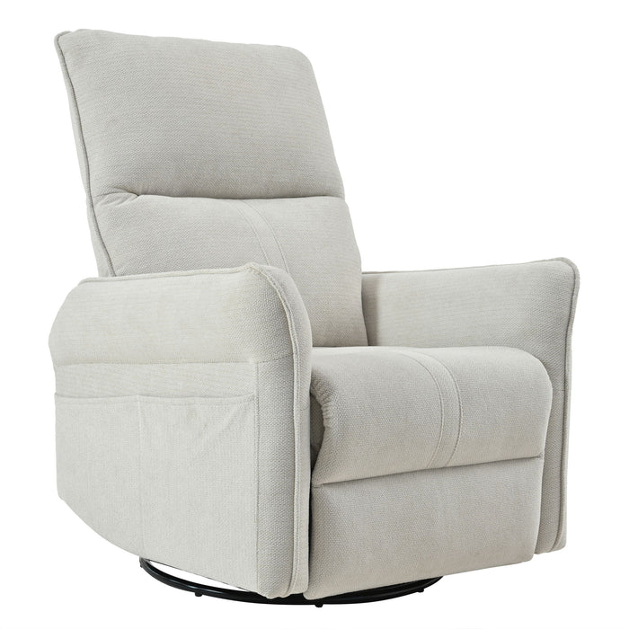 270° Power Swivel Rocker Glider Recliner Chair With USB Ports