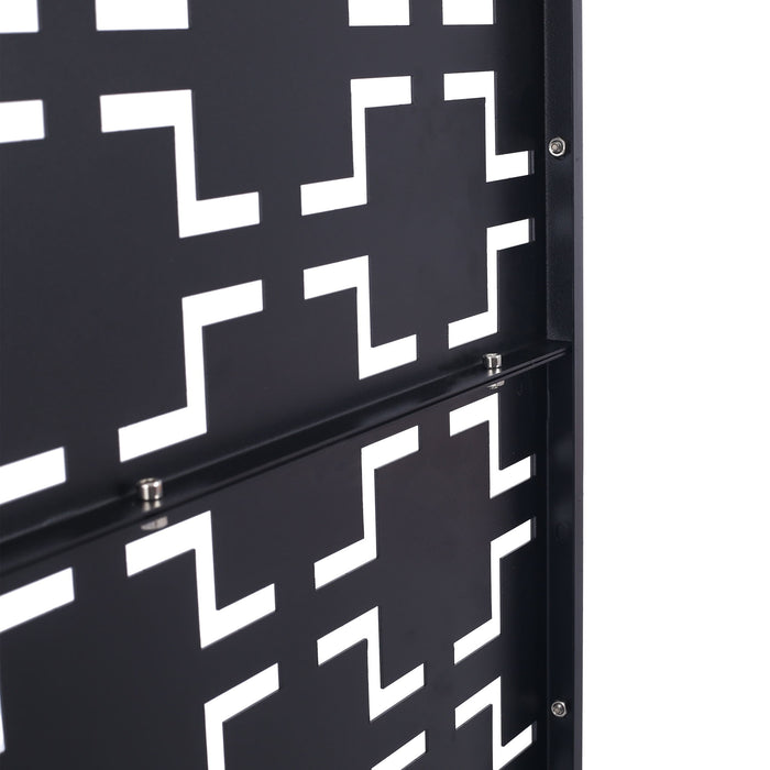 Outdoor & Indoor Metal Privacy Freestanding Decorative Screen