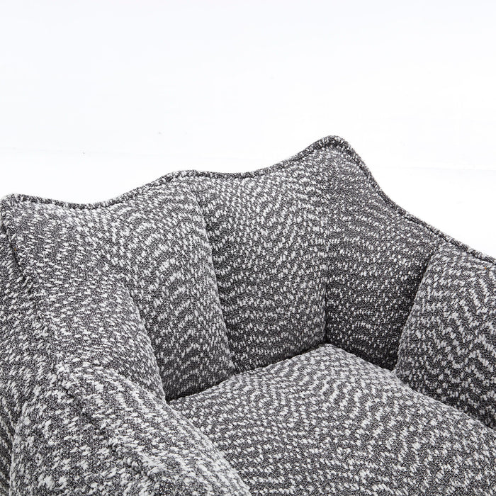 Comfortable Chenille Sofa Chairs With Highly Resilient Foam For Living Rooms And Bedrooms