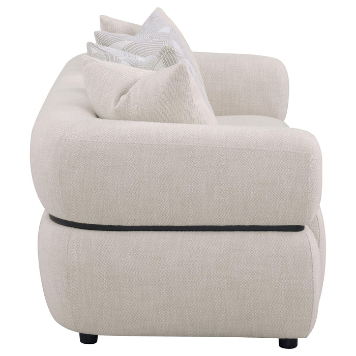 Ramsay - Round Arm Sofa - Beige