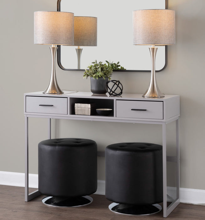 Lenuxe - Contemporary Semi Gloss Table Lamp (Set of 2)