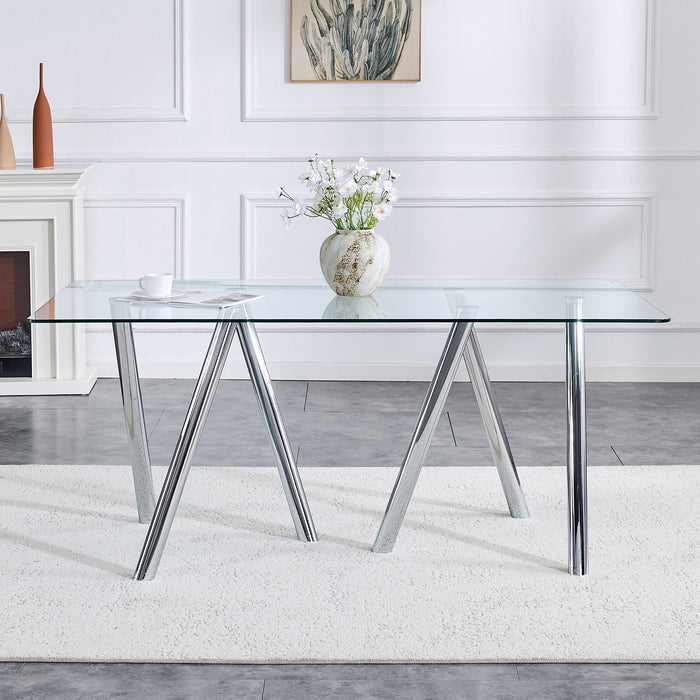 Dining Table With Transparent Surface
