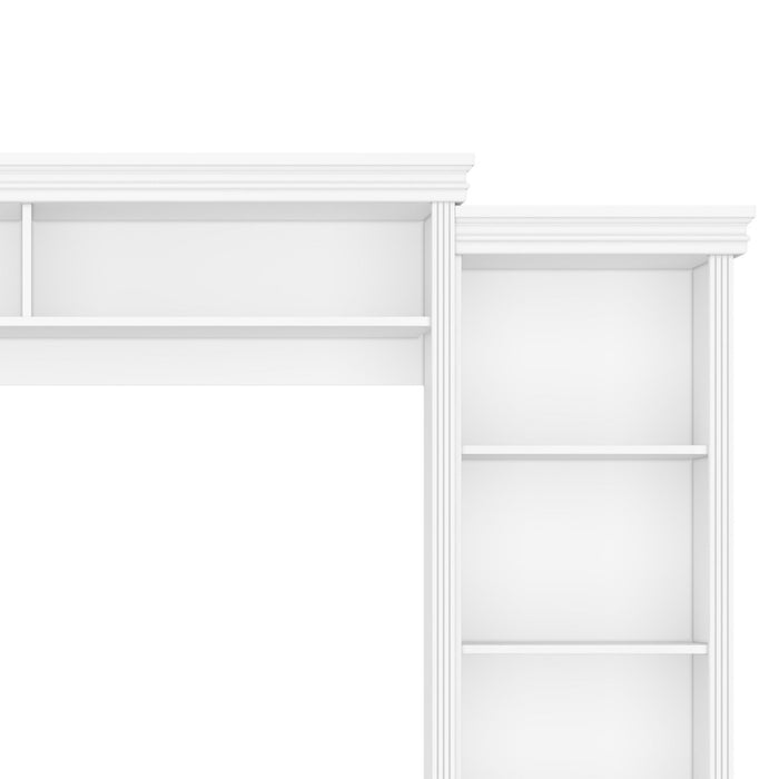 Elegant Entertainment Center Wall Unit With Bookshelves