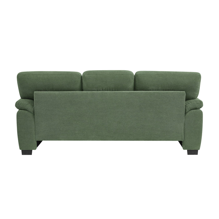 3 Seater Sofa With Padded Armrests And Triangular Leg