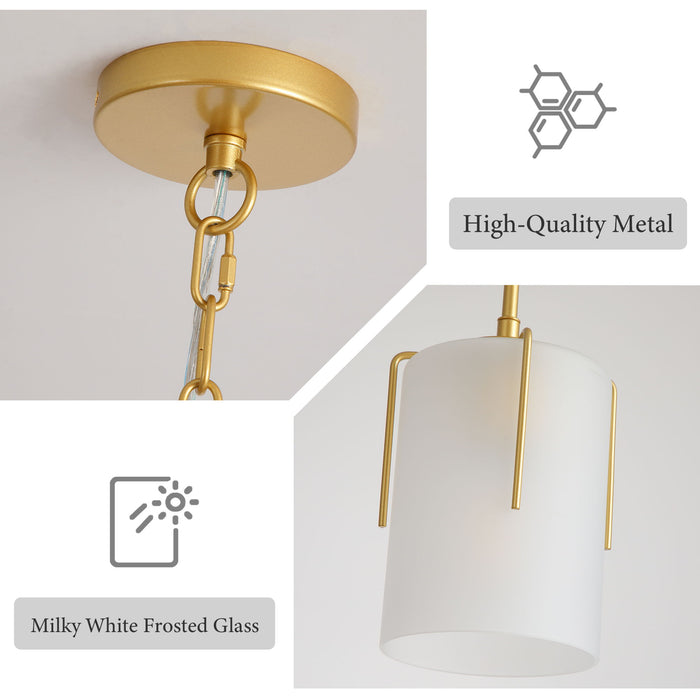 Adjustable Cylindrical Pendant Light