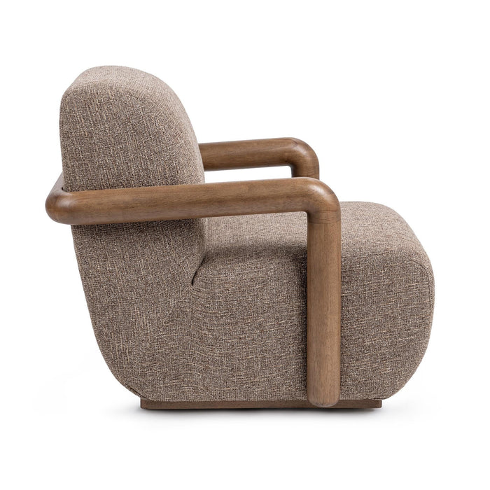 Welson - Swivel Accent Chair - Warm Mocha