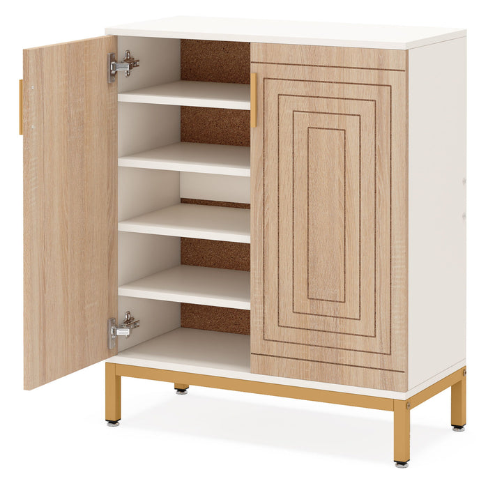Shoe Cabinet With Doors, 5 Tiers Shoe Storage Organizer