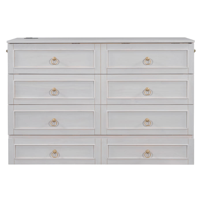 Murphy Bed With Large Drawers And Stylish Design